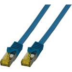 EFB Elektronik RJ45 пач корда кат. 6a с кат. 7 едножилен кабел, S-FTP, синя, EFB (0.50 м) (MK7001.0,5BL)