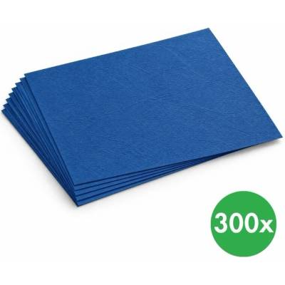 Kartón na krúžkovú väzbu, modrá imitácia kože, balenie 300 ks