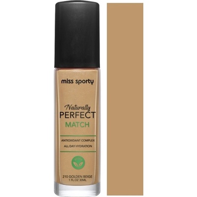 Miss Sporty Naturally Perfect Match make-up 210 Golden Beige 30 ml