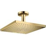 Hansgrohe Raindance E - Душ глава 300 Air, 1 струя, с рамо за таванен монтаж, полирано злато (optics) 26250990 (26250990)