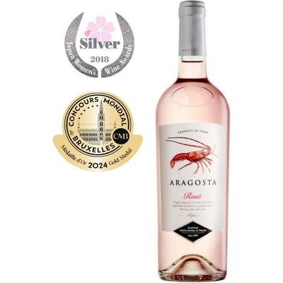 Cantina Santa Maria La Palma ARAGOSTA ROSÈ ALGHERO ROSATO D.O.C suché růžové 2020 13% 0,75 l (holá láhev)