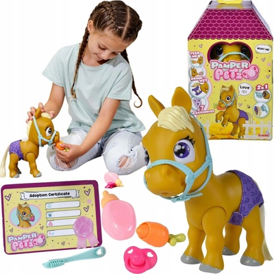 Pamper Petz Interaktivní poník Z PLENKOVÉHO GANGU Pije Robi Simba
