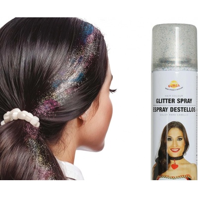 Fiestas Guirca Párty sprej na vlasy třpytky barevné 125 ml
