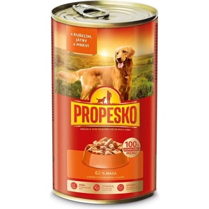 Propesko Dog Консерва пиле-черен дроб-морков в сос 1240 г