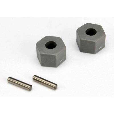 Traxxas Хексове 12мм широчина 8мм за 1/10 автомодели Wheel hubs, hex (tall offset, Rustler/Stampede front) (2)/ a, TRX3654 (TRX3654)