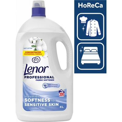 Lenor Professional Sensitive cotton aviváž 200 PD 4 l