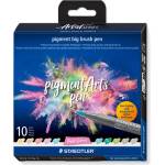 STAEDTLER Флумастри Staedtler Pigment Big Brush, 10 цвята, 373 C10-2 (35081-А-373 C10-2)