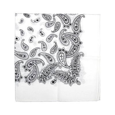 Šátek bandana Fosco Pattern bílý