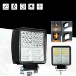  Универсален 162w Лед led Халоген Фар Работна Лампа 12v - 24v бяла светлина + габаритна оранжева светлина за автомобил оф