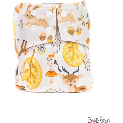 BOBÁNEK Kapsová AIO plienka Premium PAT Lesné zvieratká 1 ks