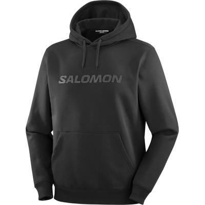 Salomon Big Logo Hoodie deep black