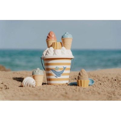 Little Dutch Sada na piesok vedierko so zmrzlinou Ocean Dreams Blue, 18m+