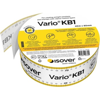Isover Vario Lepiaca páska na parozábranu KB 1 40 m × 60 mm 745082003