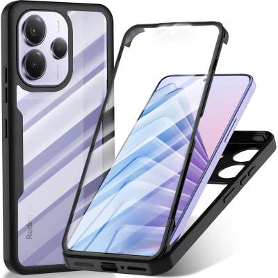 Techsuit Калъф за Xiaomi Redmi Note 14 5G + Протектор - ColorVerse 360 Series - Черен