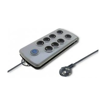 Qoltec 8 sockets 2.5m grey