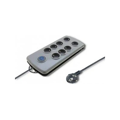 Qoltec 8 sockets 2.5m grey