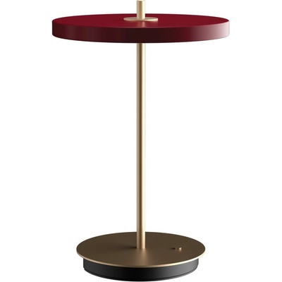 UMAGE Червена LED затъмняваща се настолна лампа с метален абажур (височина 31 cm) Asteria Move - UMAGE (2503)