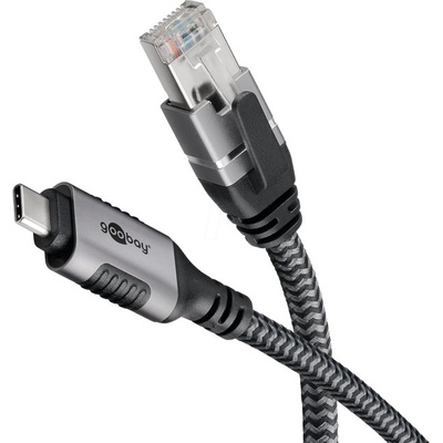 Goobay 70753 USB 3.1, RJ45, vidlice, USB C, vidlice, 7,5m