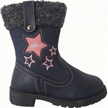 Zimní dívčí kozačky zateplené boty