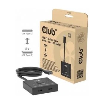 Club 3D Club3D USB-C Switch 21 10Gbps + 100W PD St/Bu retail