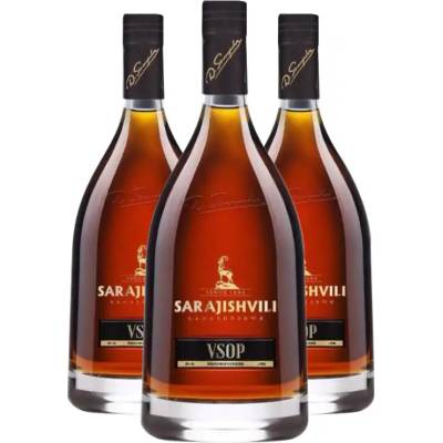 SARAJISHVILI VSOP 12ročné gruzínske brandy 3 x 0,75 l (karton)