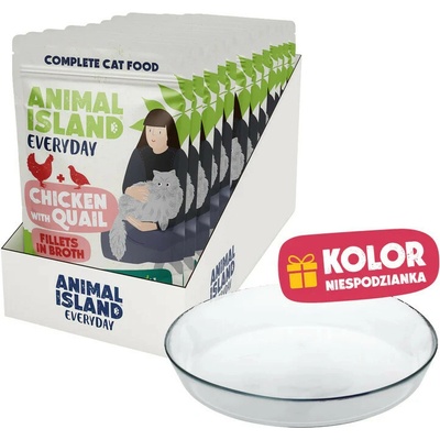ANIMAL ISLAND Chicken with quail Fillets in broth 12 x 85 g