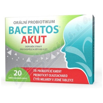 Bacentos Akut orální probiotikum 20 tabliet