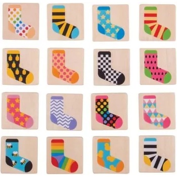 Image 1 of Bigjigs Toys - Дървена мемо игра - Чорапи (BJ905)