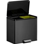 EKO 2 х 15 л черен кош за разделно събиране на отпадъци с педал EKO от серия ESSENTIAL (EKO822844Black)