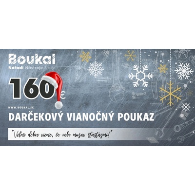 Vianočný voucher v hodnote 160 eur na náradie