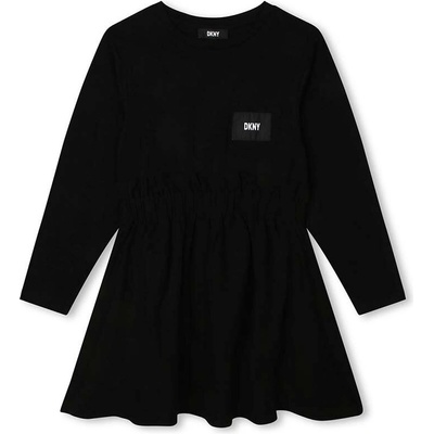 DKNY Детска рокля Dkny в черно къса разкроена (D32895.126.150)