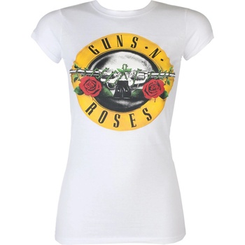 ROCK OFF Дамска тениска Guns N' Roses - Classic Logo - WHT - ROCK OFF - GNRTSP04LW