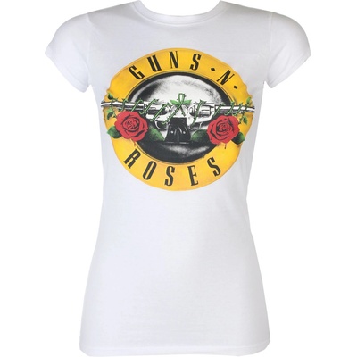 ROCK OFF Дамска тениска Guns N' Roses - Classic Logo - WHT - ROCK OFF - GNRTSP04LW