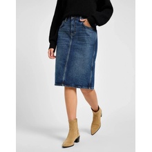 Lee Midi Skirt 112355270 dámská džínová sukně dark glamour
