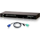 Aten CS-1308 KVM přepínač 8-port KVM PS/2+USB, OSD, rack 19 , kombo konzole