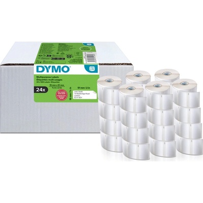 DYMO multifunkčné štítky, biely papier, 51x19mm /24 roliek 2234184