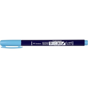 Tombow Маркер Fudenosuke твърд неоново син (WS-BH96)