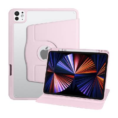 Въртящ се калъф 360° с място за Apple Pencil за iPad Pro 13" (2024/2025) - розово (78351)