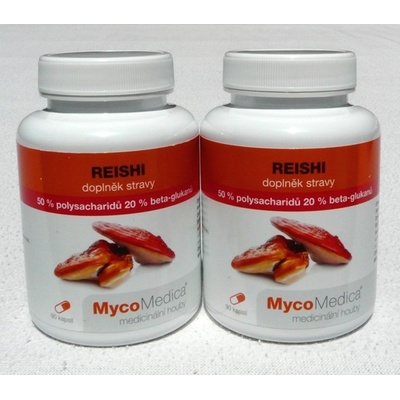 MycoMedica Reishi 50 % vysoká koncentrace 2 x 90 kapslí