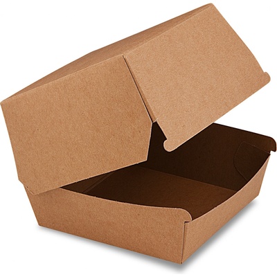 Wimex Box na burger, PAP nepremastiteľný kraft 11 x 11 x 9 cm