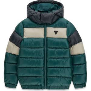 GUESS Детско зимно яке guess с качулка в три цвята
