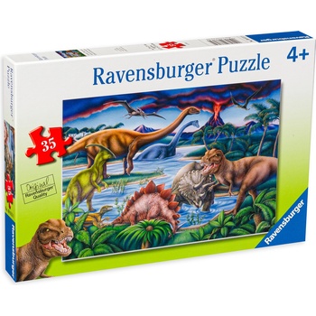 Ravensburger Пъзел Ravensburger от 35 части - Динозаври (8613)