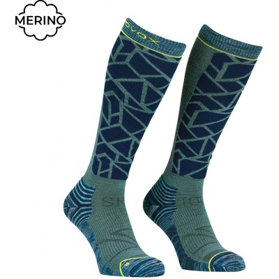 Ortovox Ski Tour Compression Long Socks podkolienky deep ocean