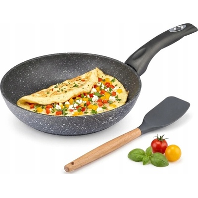 Tradiční pánev s nepřilnavým povrchem Valdinox Rock 24 cm na indukci a plyn