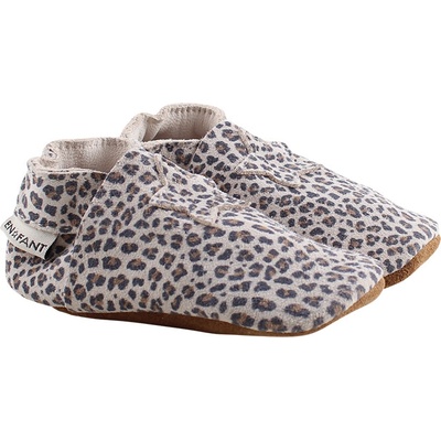 En Fant kožené capačky Elastic Slipper Leo Brown