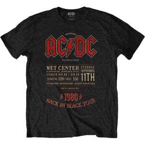 AC/DC Minnesota '80 Black 2XL Риза (ACDCTS90MB05)