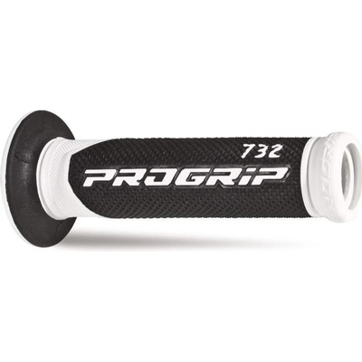 PROGRIP gumové gripy rukojetí PG732 ROAD (22+25mm, délka 125mm) barva bílá/černá (dvoudílné) (732-137) | Zboží Auto