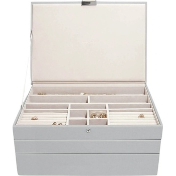 Stackers Ковчеже за бижута Stackers тройно supersize каменносиво (74508)