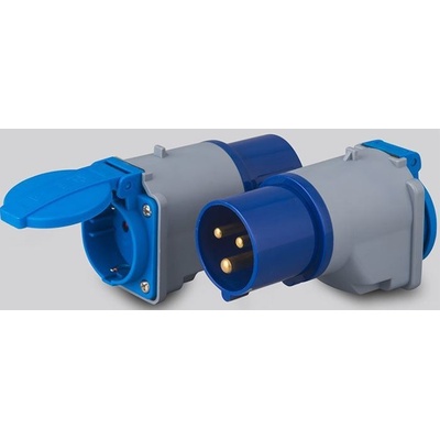 Adaptér 230V 230V EURO+CZ / 3kolík, krytí IP54 – Zboží Živě