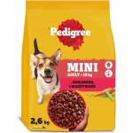 PEDIGREE Adult Mini за кучета от малки породи с говеждо месо и зеленчуци, 2, 6 кг
